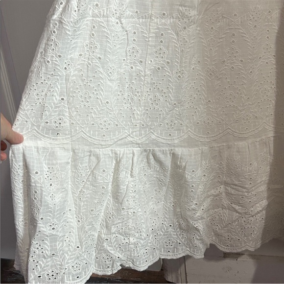 NWT Sundance White Eyelet Arezzo Maxi Dress Size XL - Picture 4 of 7